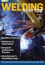 Welding Journal Cover September 2016